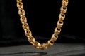 Gold Patterned Acorn Chain Necklace 28” Heavy 315g XL Statement Jewellery