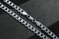Premium 9mm Silver Cuban Curb Chain Necklace – 20 & 24 Inches, Sleek & Durable
