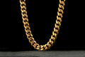 15mm Gold Cuban Link Chain – 24 Inches, Heavyweight 206g