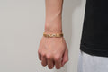 8mm Mum Cuban Bracelet Full Link Clear Stones 8” Gift Jewellery for Her