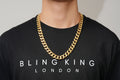 15mm Gold Cuban Link Chain – 24 Inches, Heavyweight 206g