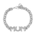Silver Mum Belcher Bracelet