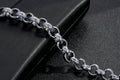 New 12mm Diamond-Patterned Belcher Bracelet with Albert Clasp – Premium Silver-Filled, 8 Inch