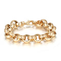 New Luxury Gold 15mm Alternate Ornate Belcher Bracelet