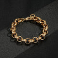 New Luxury Gold 15mm Alternate Ornate Belcher Bracelet