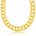 26mm Gold Lizard Ornate Chaps Cuban Curb Chain – 30 Inches, 398g