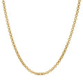 New 4mm Gold Diamond Cut Pattern Belcher Chain – 20 Inch