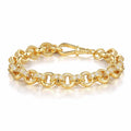 New 10mm Gold-Filled Belcher Bracelet – 8 Inch with Albert Clasp