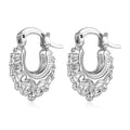Silver Baby Gypsy Creole Earrings