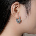 Silver Baby Gypsy Creole Earrings