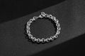 Silver Filled 9mm Lined Pattern Belcher Bracelet 8" For Men &amp; Women