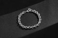 Silver Filled 9mm Lined Pattern Belcher Bracelet 8" For Men &amp; Women
