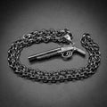 Silver Filled Bonded Double Barrel Shotgun Pendant 24 Inch