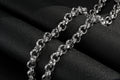 Premium 12mm Silver Plated Diamond Cut Pattern Belcher Chain 30 Inch