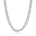 Premium 12mm Silver Plated Diamond Cut Pattern Belcher Chain 30 Inch