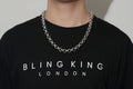 Premium 12mm Silver Plated Diamond Cut Pattern Belcher Chain 30 Inch