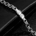 New 8mm Silver Double Boxing Glove Belcher Bracelet – 8 Inches