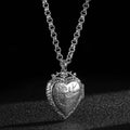 New Silver Filled & Bonded Heart Locket with Birds and Flowers