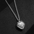 New Silver Filled & Bonded Heart Locket with Birds and Flowers