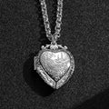 New Silver Filled & Bonded Heart Locket with Birds and Flowers