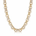 13mm Gold Gypsy Link Belcher Chain Albert Clasp 24 Inch