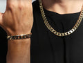 Luxury Gold 12mm Cuban Curb Chain