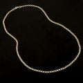 Luxury 4mm 9ct Gold Filled Diamond Cut Pattern Belcher Chain