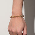 New 8mm Gold Diamond Cut Pattern Belcher Bracelet