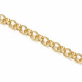 New 8mm Gold Diamond Cut Pattern Belcher Bracelet