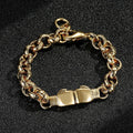 8mm Kids Gold Double Boxing Glove Belcher Bracelet