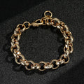 12mm Diamond Cut Pattern Belcher Bracelet fits 8-8.5inch wrist