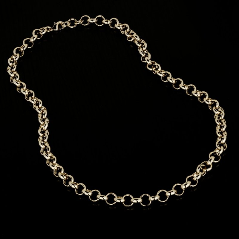 10mm Gold Filled & Bonded Classic Belcher Chain 16 Inches Heavy Statement Necklace