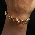 10mm Gold Belcher Bracelet Classic