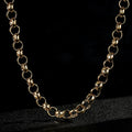 New Set 10mm Gold Classic Belcher Bracelet and Chain