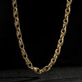 Gold 9mm 3D Patterned Tulip Chain