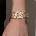 Luxury Gold 26mm Ornate Chaps Cuban Curb Bracelet