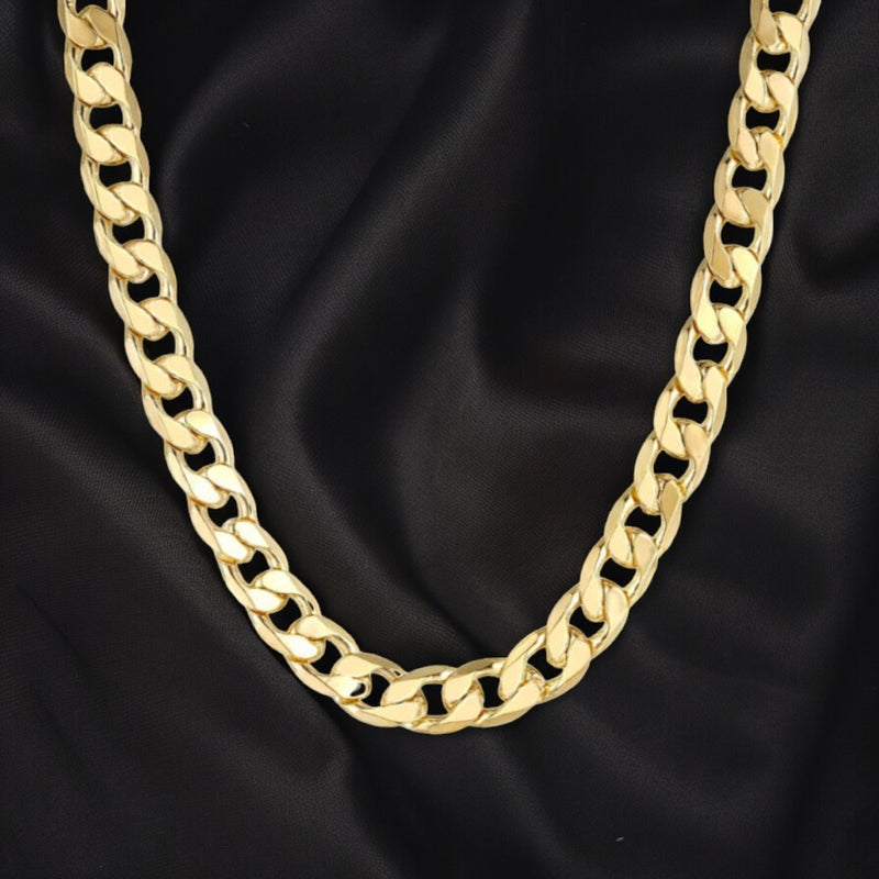 Luxury Gold 12mm Cuban Curb Chain