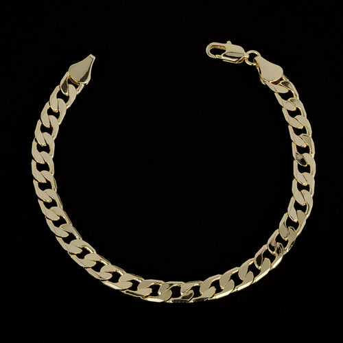 Luxury 6mm Gold Cuban Curb Chain Bracelet