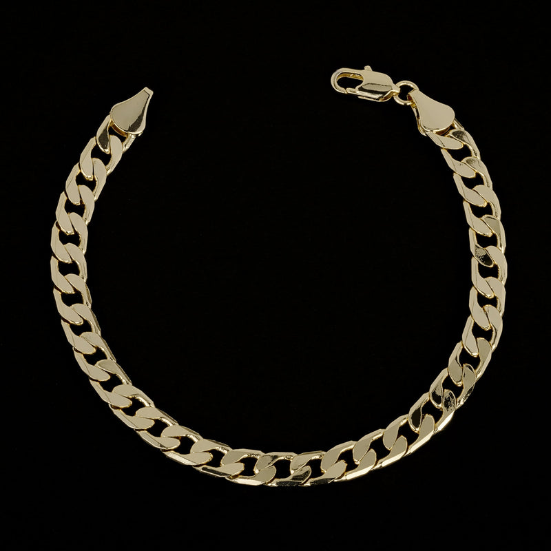 Luxury 6mm Gold Cuban Curb Chain Bracelet