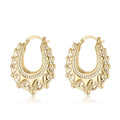 Premium 30mm Gold Oval Gypsy Creole Earrings – Lightweight & Stylish
