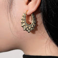 Premium 30mm Gold Oval Gypsy Creole Earrings – Lightweight & Stylish