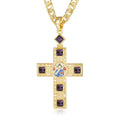 Heavy Gold Pectoral Cross Pendant