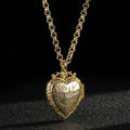 New Gold-Filled & Bonded Heart Locket with Birds and Flowers