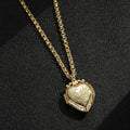 New Gold-Filled & Bonded Heart Locket with Birds and Flowers