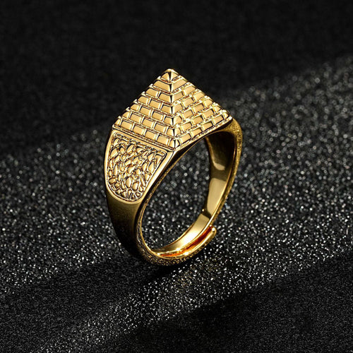 New Kids Gold Filled Bonded Pyramid Ring Size H Adjustable