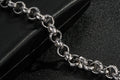 12mm Silver Diamond Patterned Belcher Bracelet