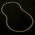 4mm Gold Cuban Curb Chain Necklace 30 inches  Classic