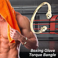 Gold Boxing Glove Torque Bangle