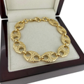 Gold Ornate Gypsy Marine Belcher Link Mariner Bracelet