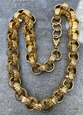 15mm Gold XXL Ornate Belcher Chain-Bracelets-Bling King-Bling King
